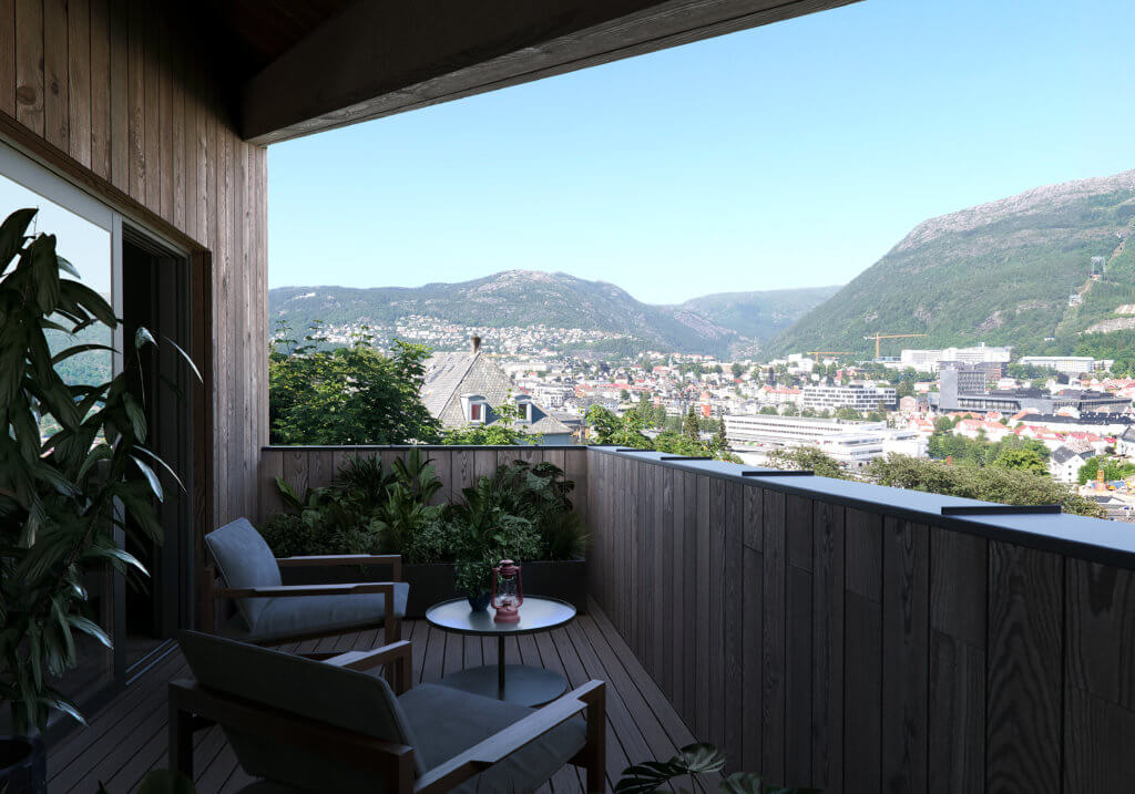 Fine arkitekt tegnede boliger i Bergen